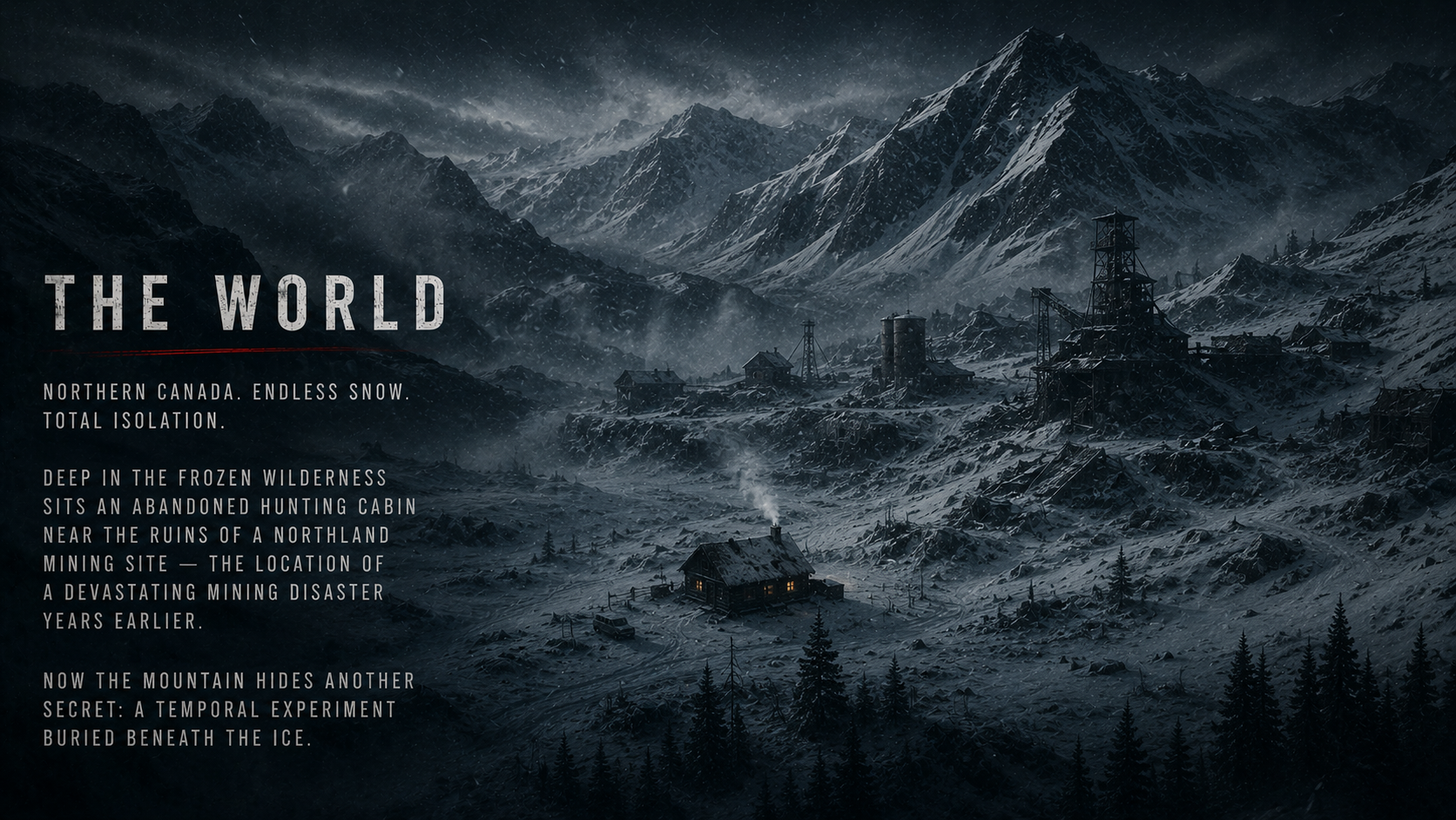 The World slide — Northern Canada setting